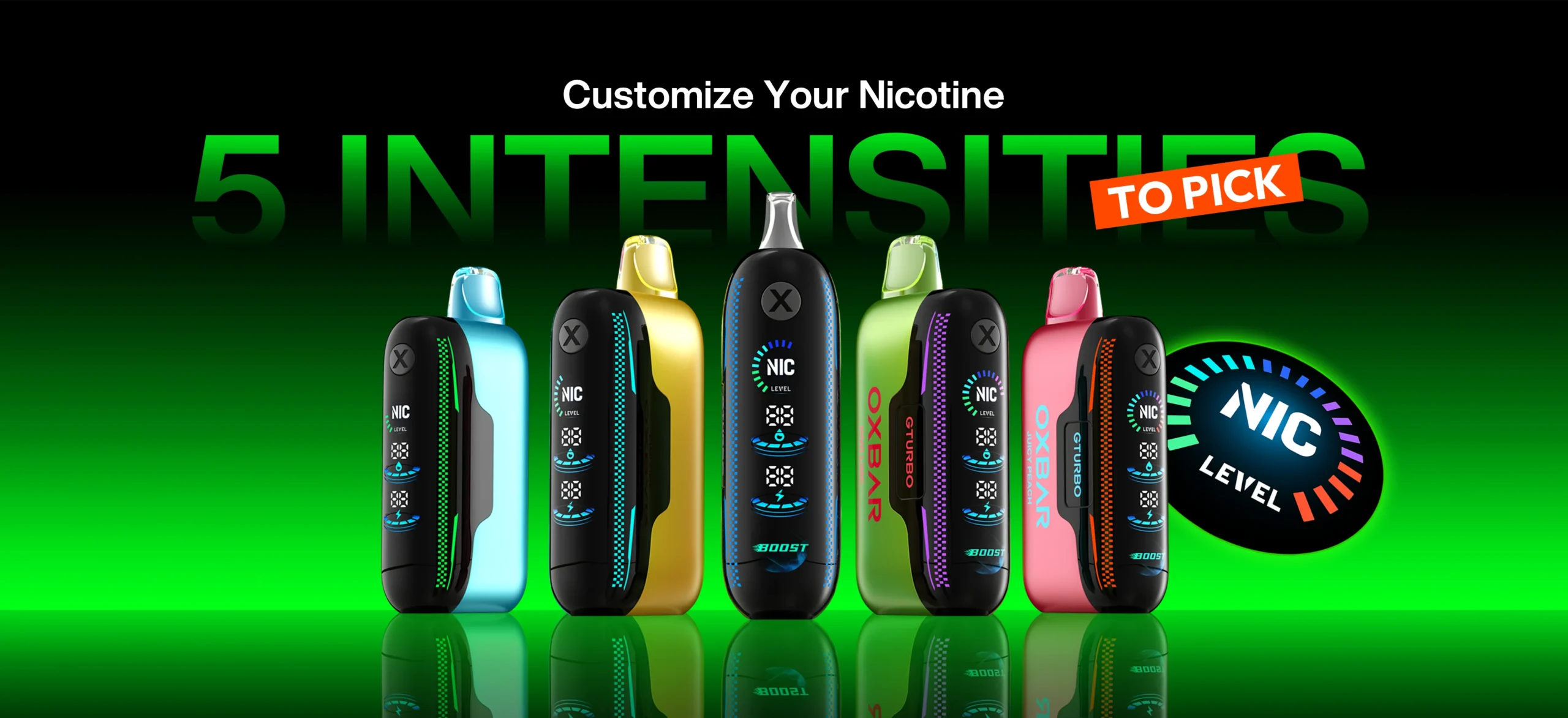 سحبة اوكسبار جي تيربو 36000 سحبه تحكم بالنيكوتين 2 سحبة اوكسبار جي تيربو 36000 سحبه تحكم بالنيكوتين - الصورة 2